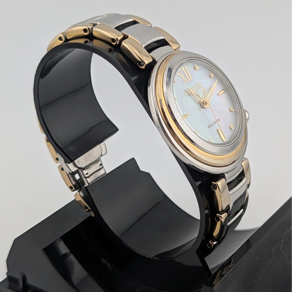 Citizen L Sunrise Eco-Drive Sapphire MOP Two Tone Women's Watch E031-S093279 - Picture 6 of 11